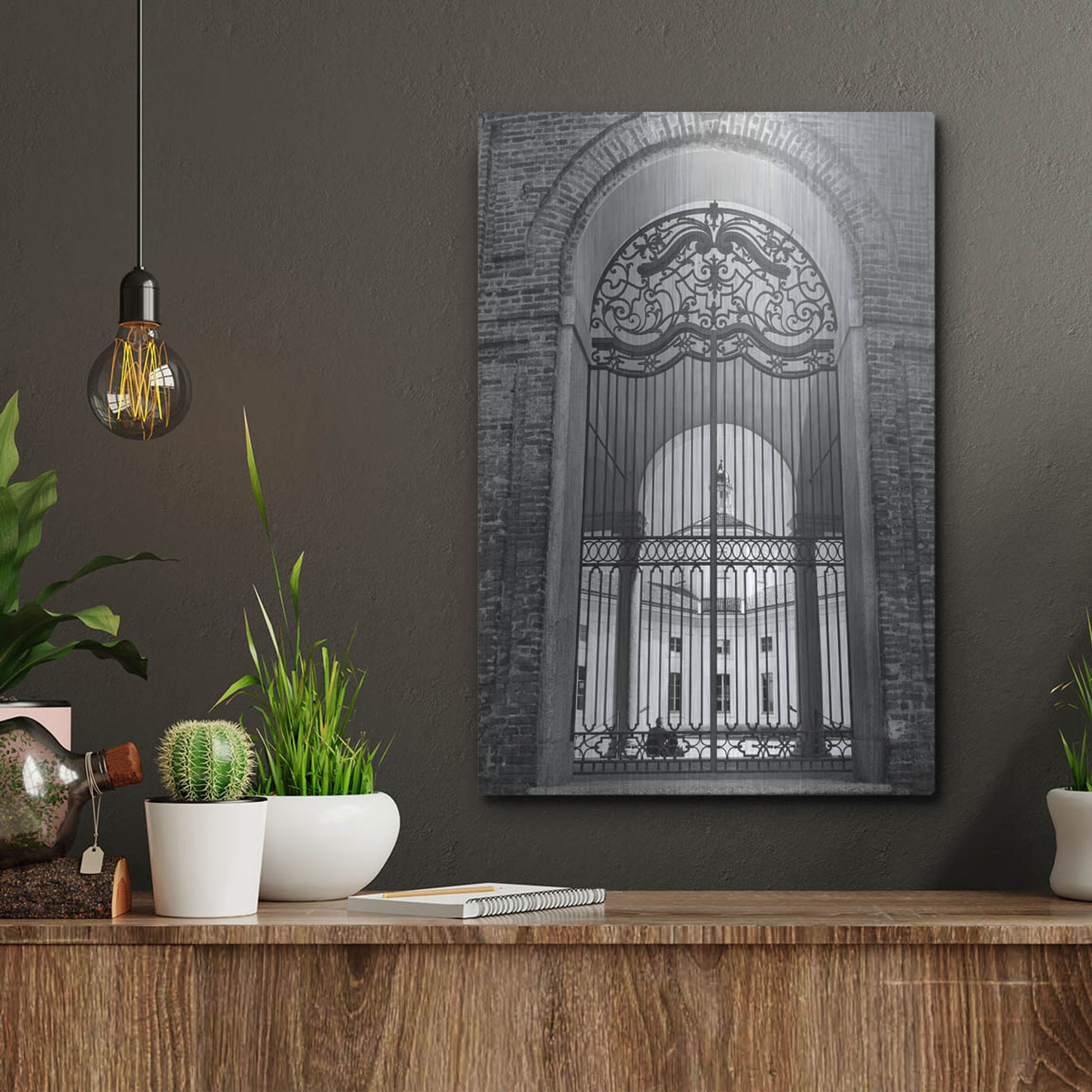 Luxe Metal Art 'The Rotunda BNW' by IMB, Metal Wall Art,12x16