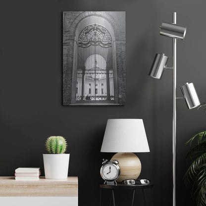 Luxe Metal Art 'The Rotunda BNW' by IMB, Metal Wall Art,16x24