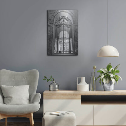 Luxe Metal Art 'The Rotunda BNW' by IMB, Metal Wall Art,16x24