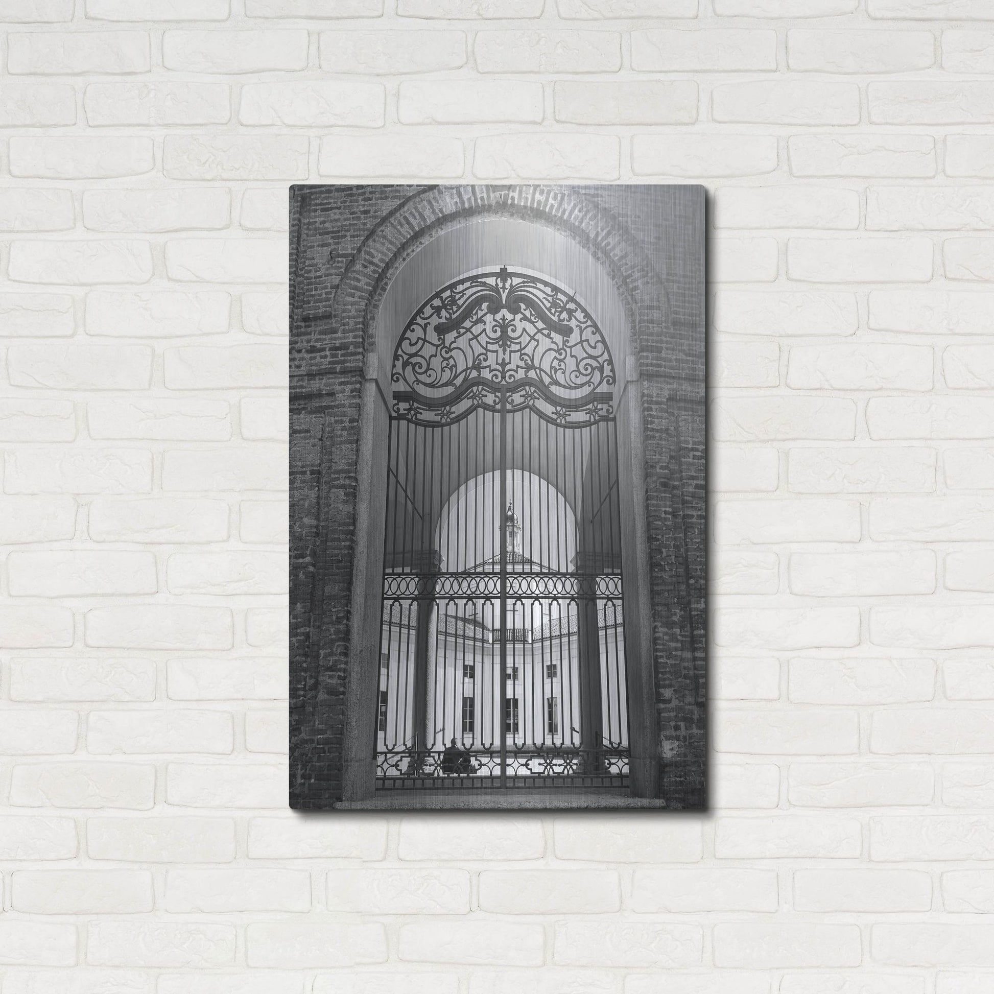 Luxe Metal Art 'The Rotunda BNW' by IMB, Metal Wall Art,24x36