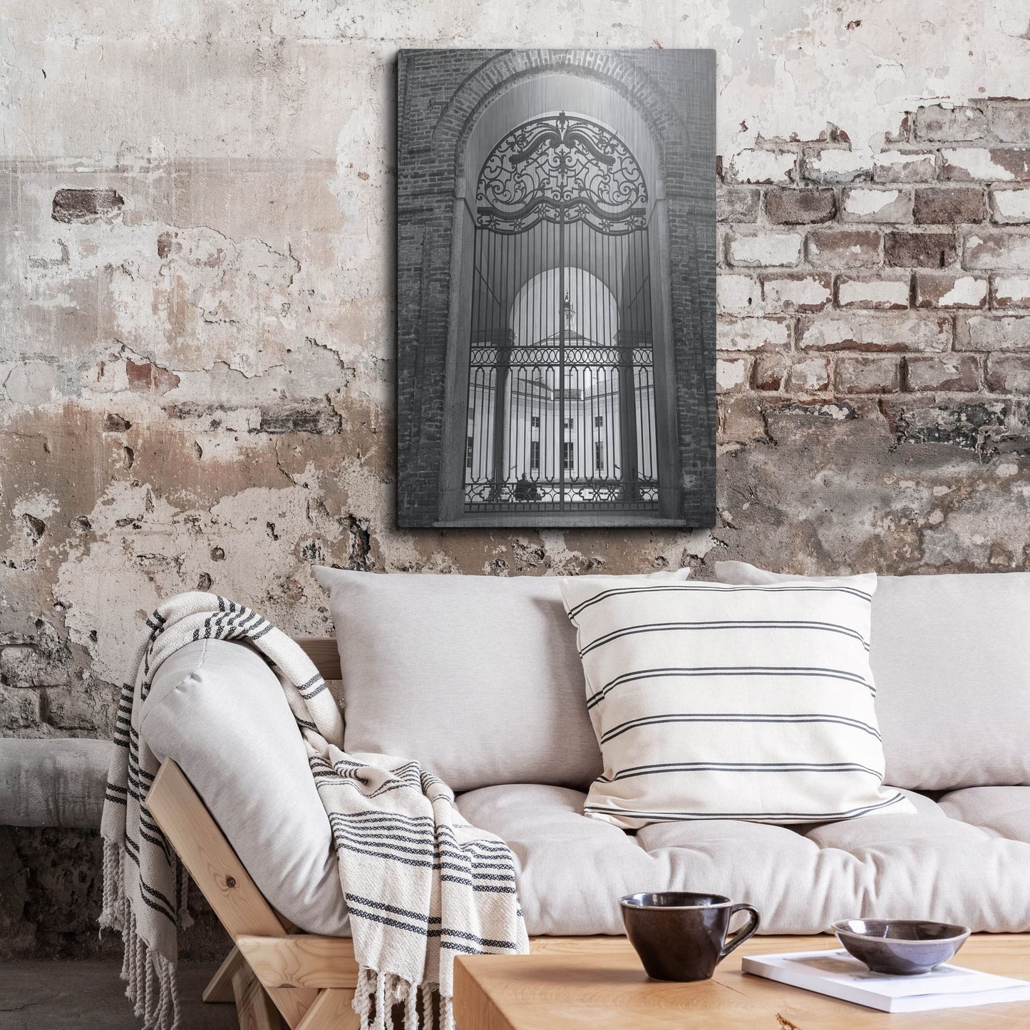 Luxe Metal Art 'The Rotunda BNW' by IMB, Metal Wall Art,24x36