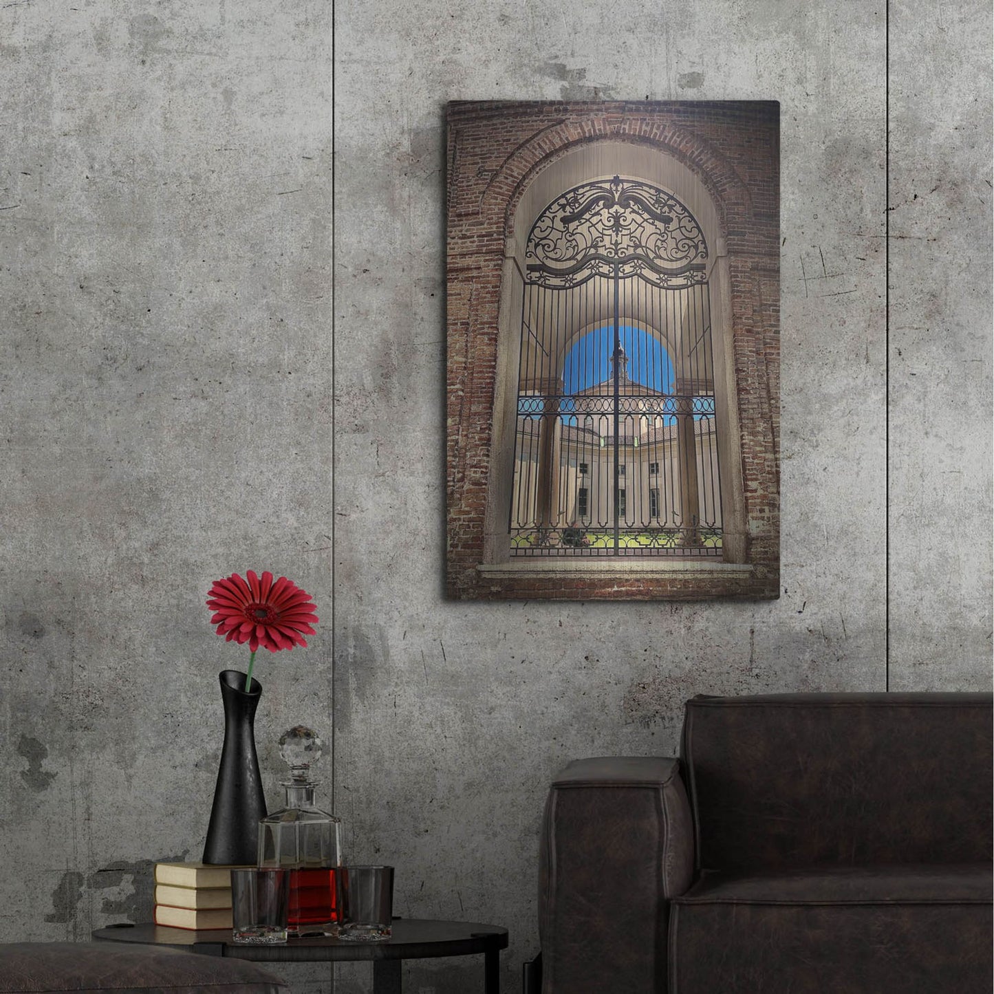 Luxe Metal Art 'The Rotunda Color' by IMB, Metal Wall Art,24x36