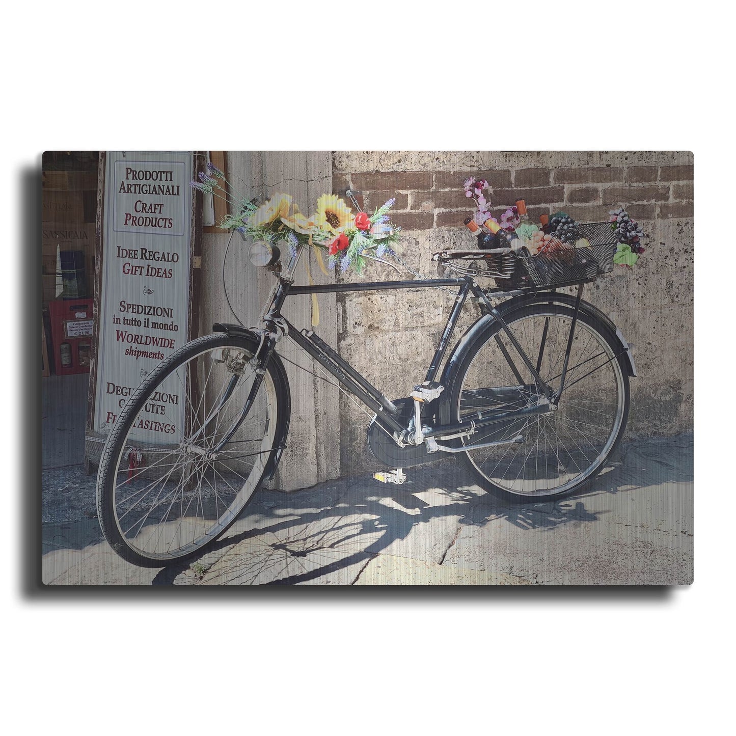 Luxe Metal Art 'Artisan Bicycle Siena' by IMB, Metal Wall Art