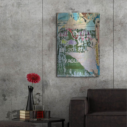 Luxe Metal Art 'Bus Poster Remnant Siena 21' by IMB, Metal Wall Art,24x36