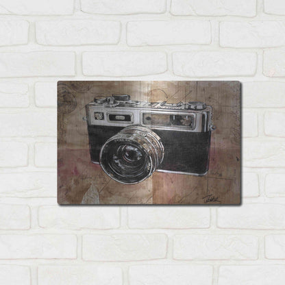 Luxe Metal Art 'Yashica' by Loui Jover, Metal Wall Art,16x12