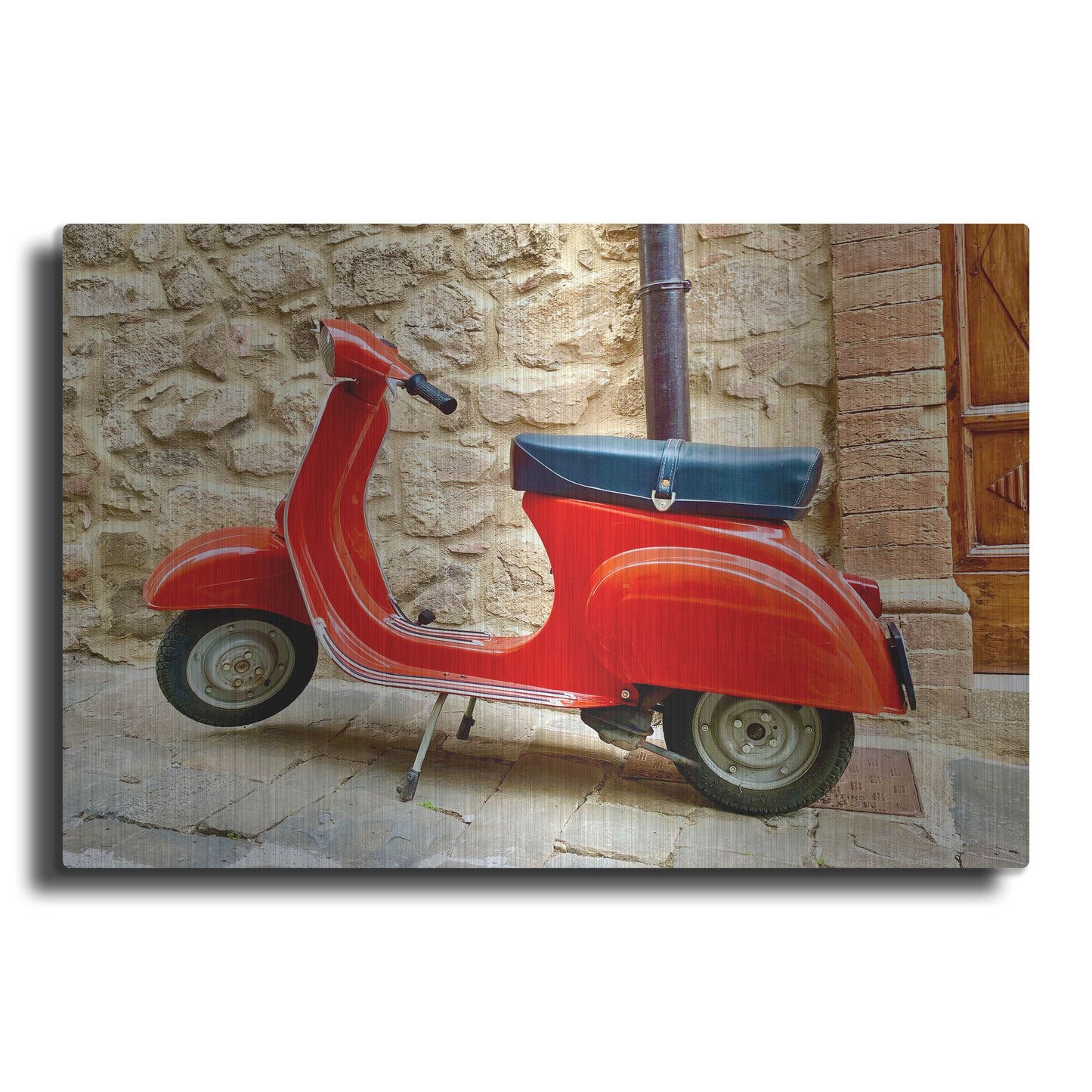 Luxe Metal Art 'Vespa Rossa' by IMB, Metal Wall Art