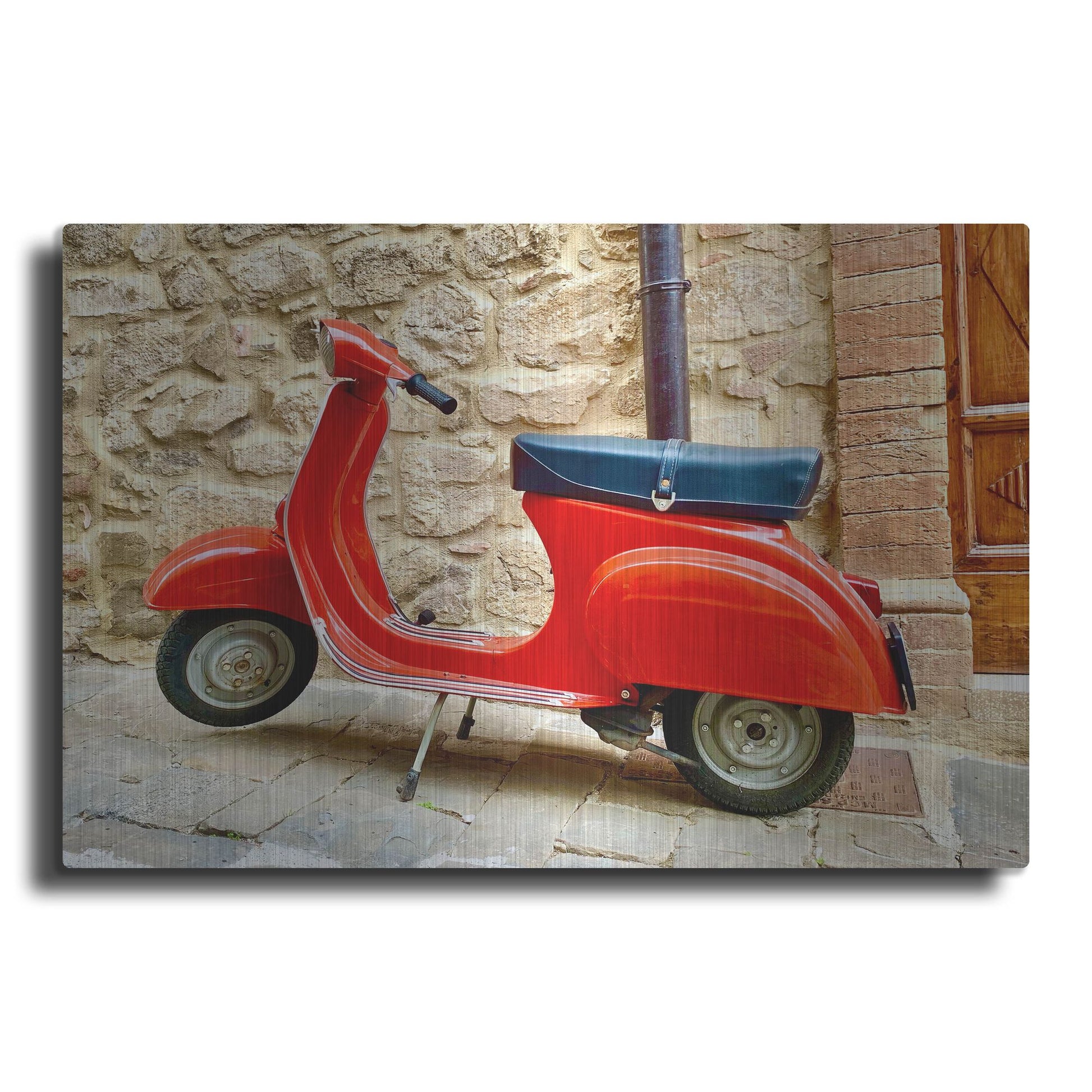 Luxe Metal Art 'Vespa Rossa' by IMB, Metal Wall Art