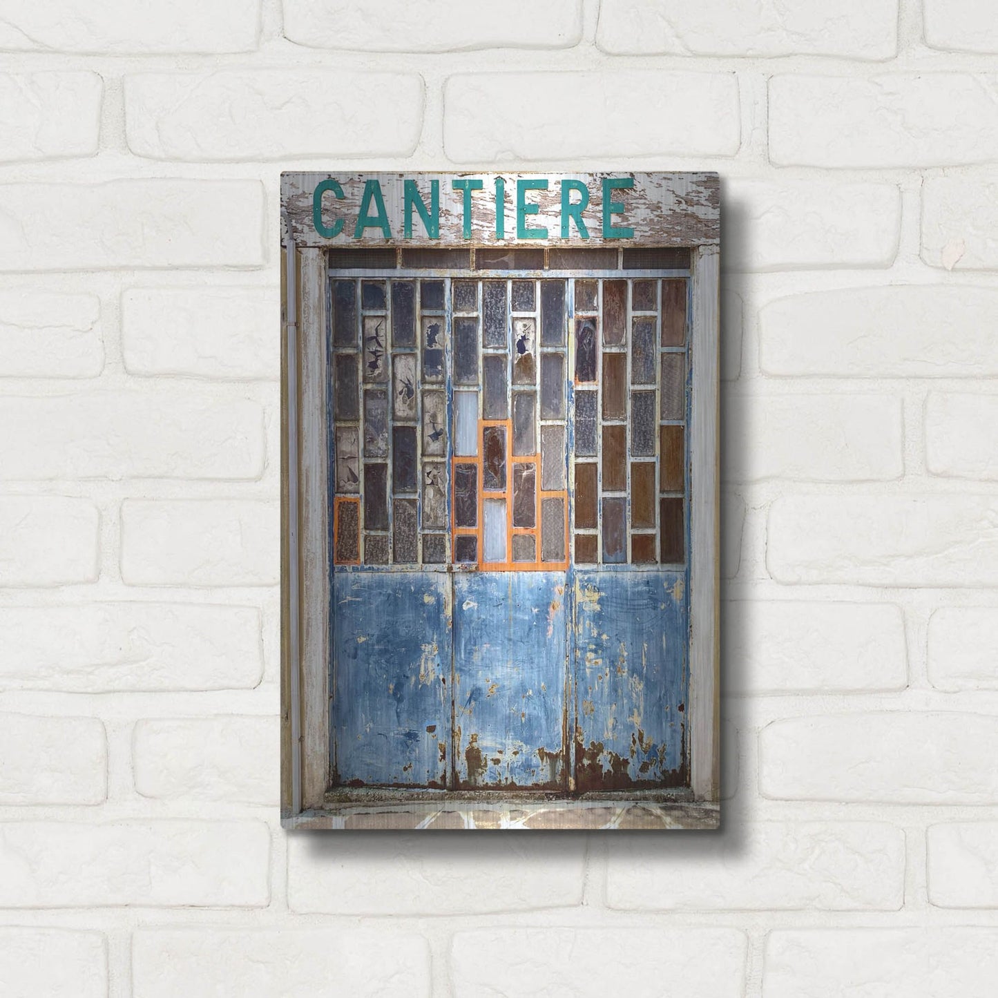 Luxe Metal Art 'Burano Store' by IMB, Metal Wall Art,12x16