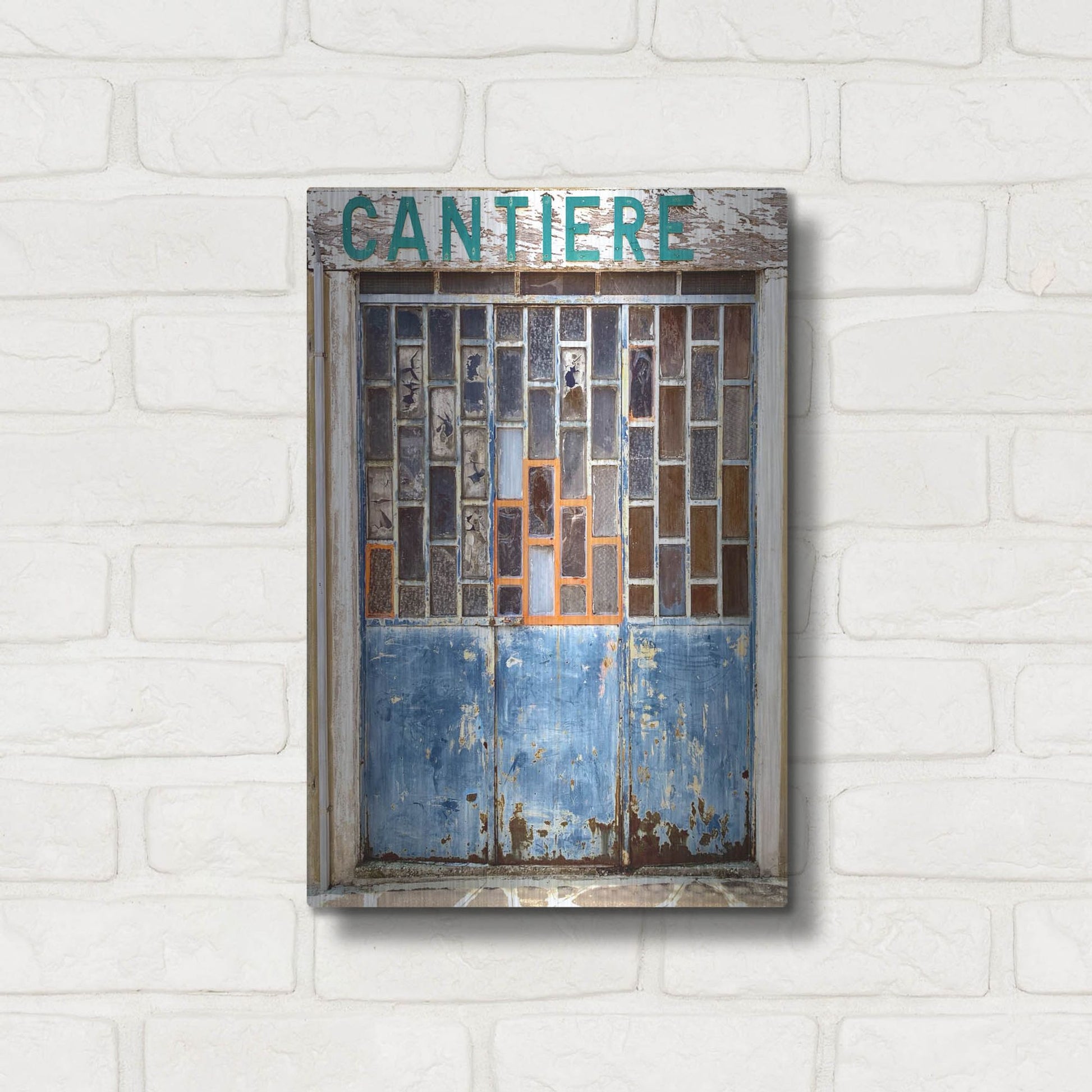 Luxe Metal Art 'Burano Store' by IMB, Metal Wall Art,12x16