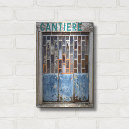 Luxe Metal Art 'Burano Store' by IMB, Metal Wall Art,12x16