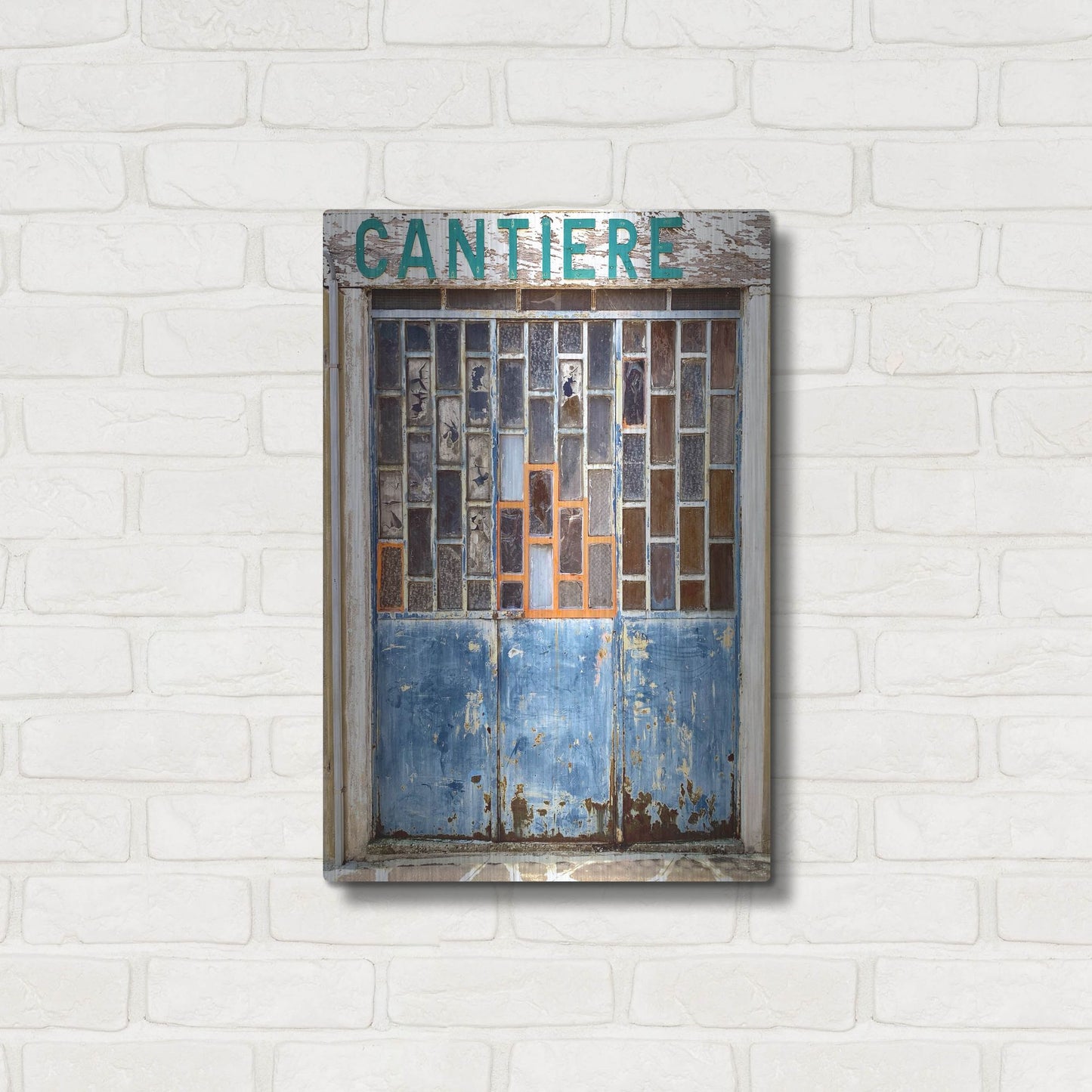 Luxe Metal Art 'Burano Store' by IMB, Metal Wall Art,16x24