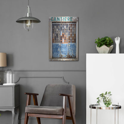 Luxe Metal Art 'Burano Store' by IMB, Metal Wall Art,16x24