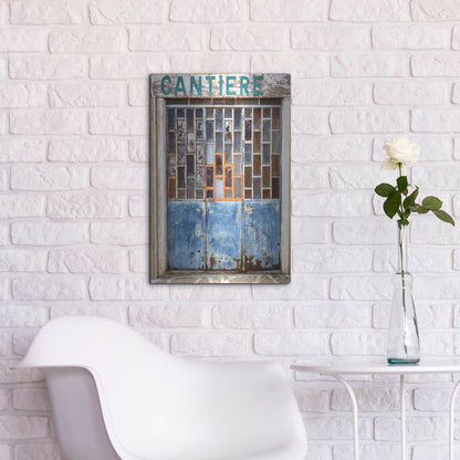 Luxe Metal Art 'Burano Store' by IMB, Metal Wall Art,16x24