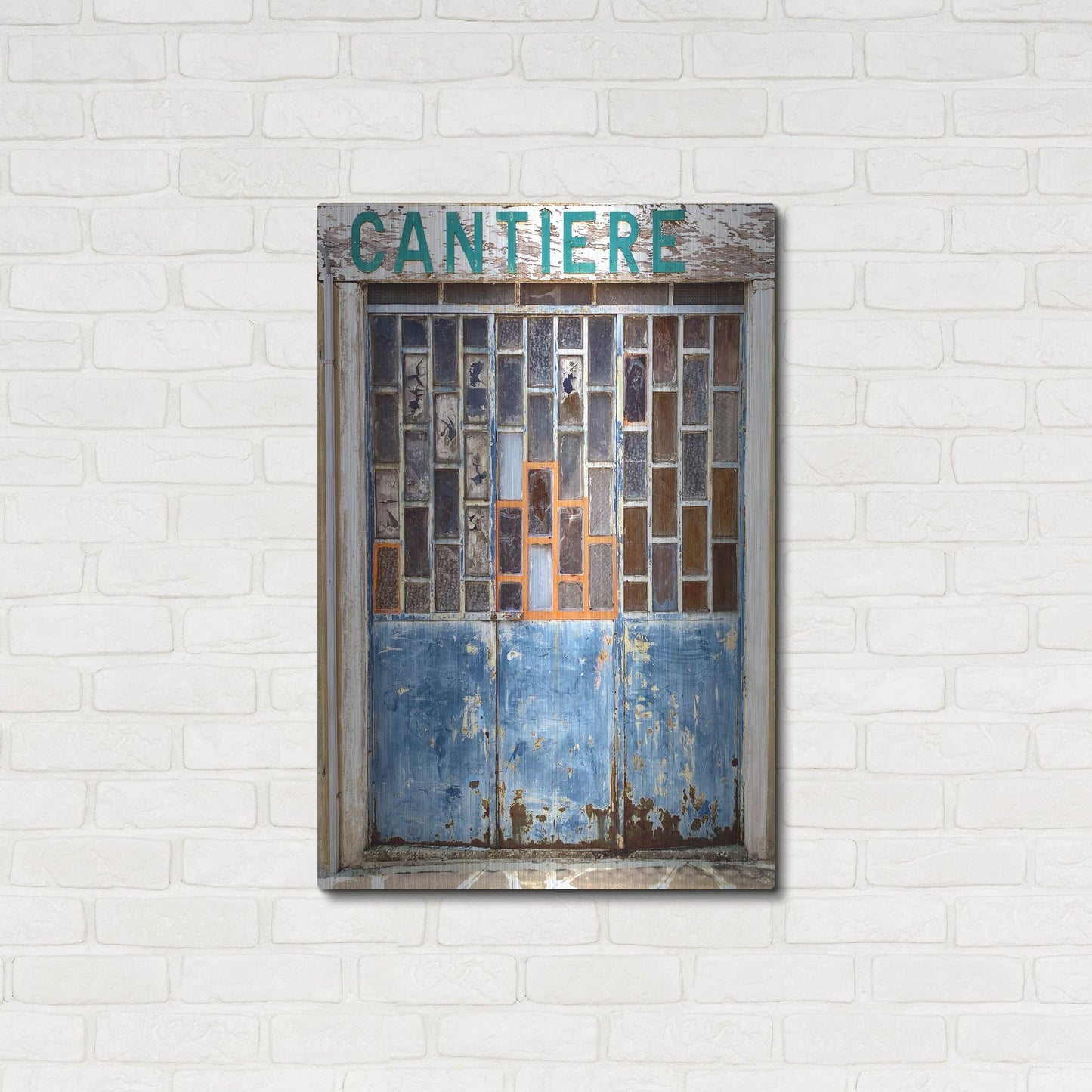 Luxe Metal Art 'Burano Store' by IMB, Metal Wall Art,24x36