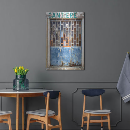 Luxe Metal Art 'Burano Store' by IMB, Metal Wall Art,24x36