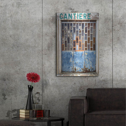 Luxe Metal Art 'Burano Store' by IMB, Metal Wall Art,24x36