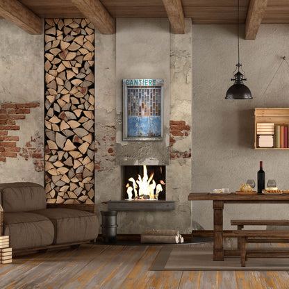 Luxe Metal Art 'Burano Store' by IMB, Metal Wall Art,24x36