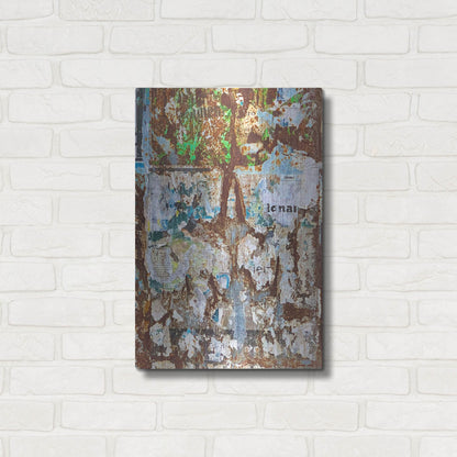 Luxe Metal Art 'Bus Poster Remnant Siena 25' by IMB, Metal Wall Art,16x24