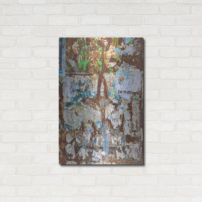 Luxe Metal Art 'Bus Poster Remnant Siena 25' by IMB, Metal Wall Art,24x36