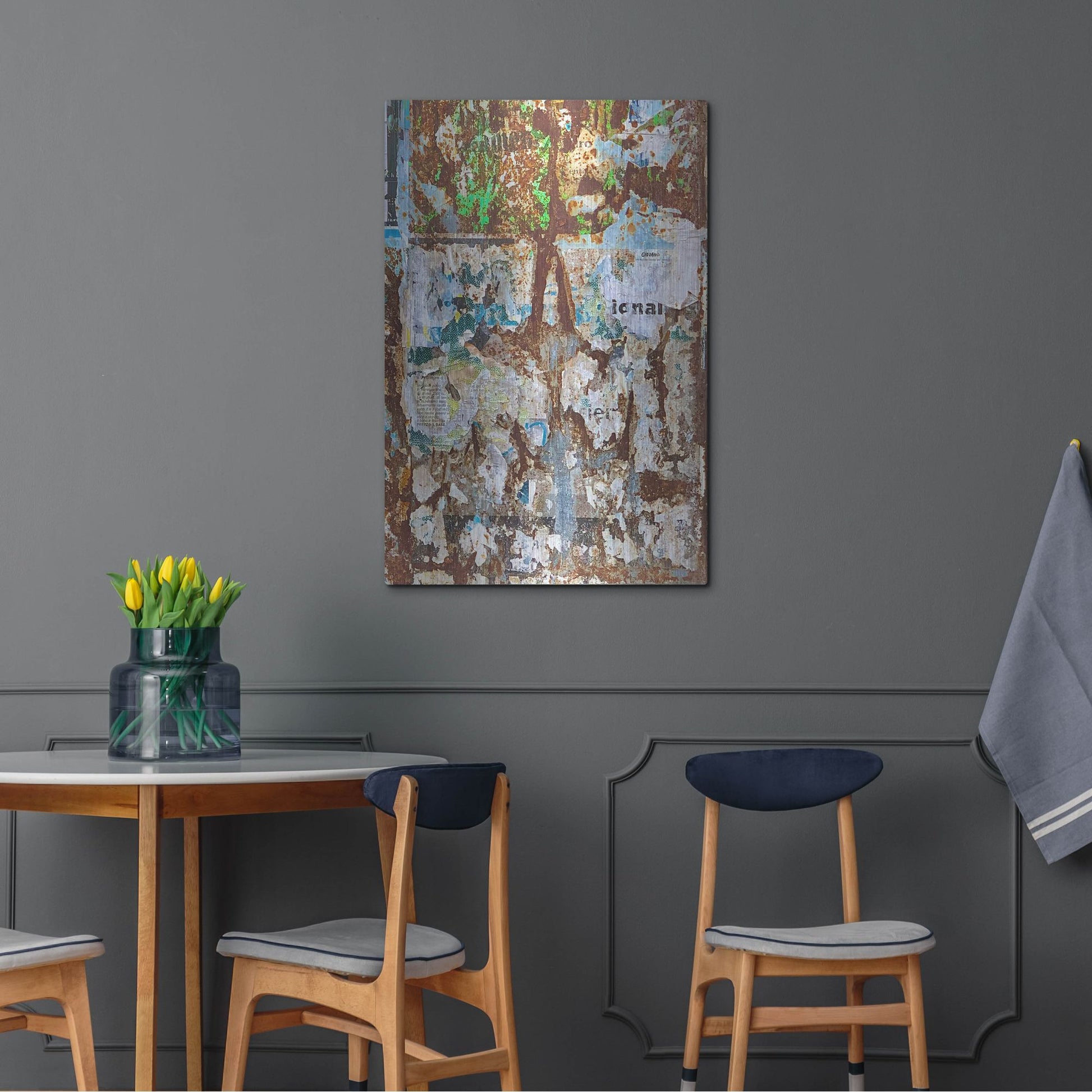 Luxe Metal Art 'Bus Poster Remnant Siena 25' by IMB, Metal Wall Art,24x36