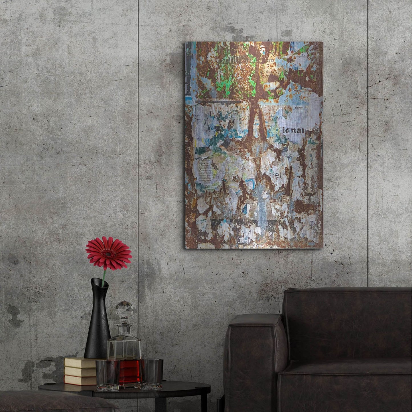 Luxe Metal Art 'Bus Poster Remnant Siena 25' by IMB, Metal Wall Art,24x36