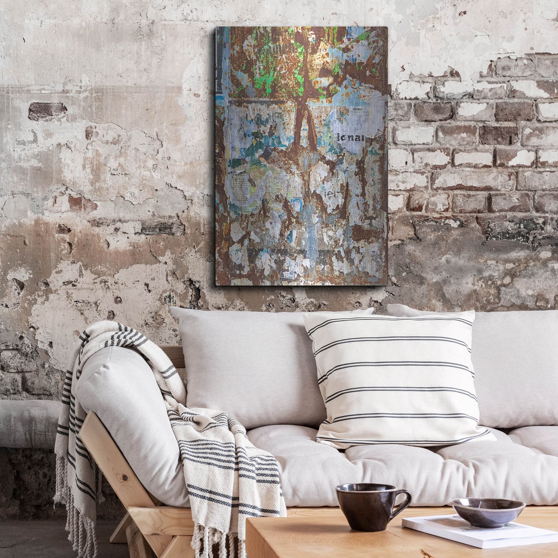 Luxe Metal Art 'Bus Poster Remnant Siena 25' by IMB, Metal Wall Art,24x36