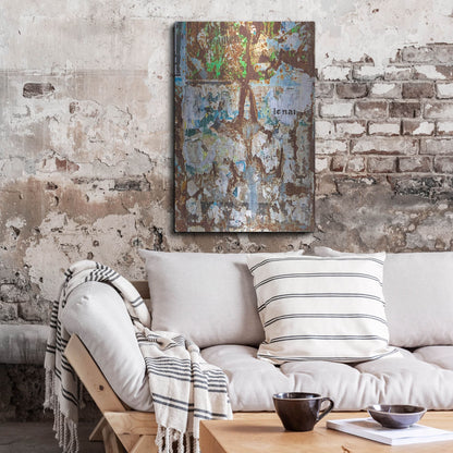 Luxe Metal Art 'Bus Poster Remnant Siena 25' by IMB, Metal Wall Art,24x36