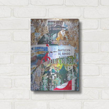 Luxe Metal Art 'Bus Poster Remnant Siena 26' by IMB, Metal Wall Art,12x16