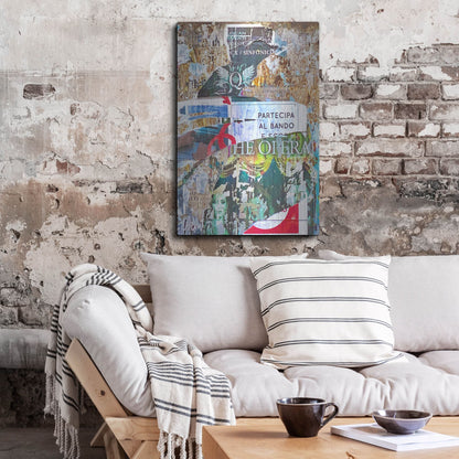 Luxe Metal Art 'Bus Poster Remnant Siena 26' by IMB, Metal Wall Art,24x36