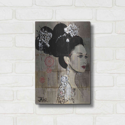 Luxe Metal Art 'Yu' by Loui Jover, Metal Wall Art,12x16