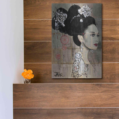 Luxe Metal Art 'Yu' by Loui Jover, Metal Wall Art,12x16