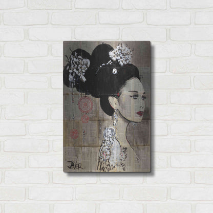 Luxe Metal Art 'Yu' by Loui Jover, Metal Wall Art,16x24