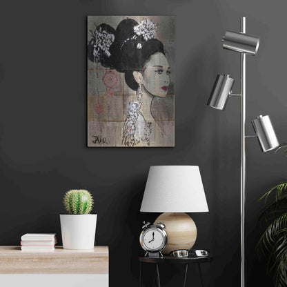 Luxe Metal Art 'Yu' by Loui Jover, Metal Wall Art,16x24