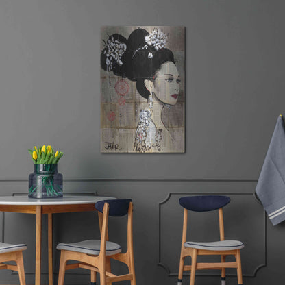 Luxe Metal Art 'Yu' by Loui Jover, Metal Wall Art,24x36