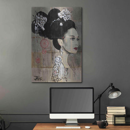 Luxe Metal Art 'Yu' by Loui Jover, Metal Wall Art,24x36