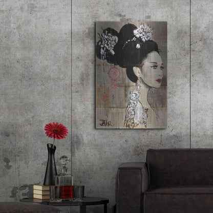 Luxe Metal Art 'Yu' by Loui Jover, Metal Wall Art,24x36