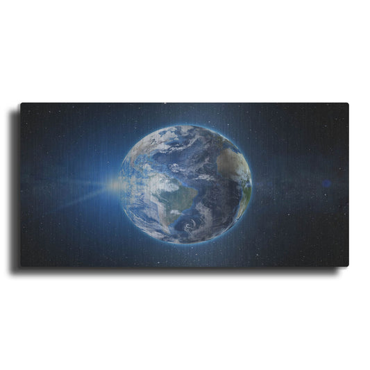 Luxe Metal Art 'Earth Sunrise' by Luxe Portfolio, Metal Wall Art