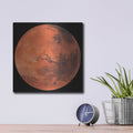 'Planet Mars' by Luxe Metal Portfolio – Metal Wall Art, 12x12 room view