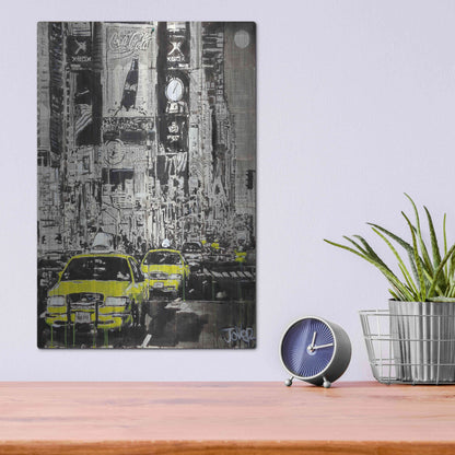 Luxe Metal Art 'Zoo York' by Loui Jover, Metal Wall Art,12x16