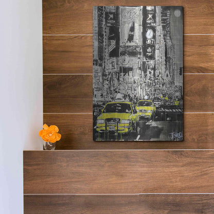 Luxe Metal Art 'Zoo York' by Loui Jover, Metal Wall Art,12x16