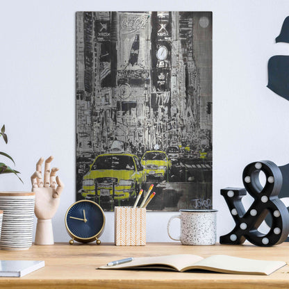 Luxe Metal Art 'Zoo York' by Loui Jover, Metal Wall Art,12x16