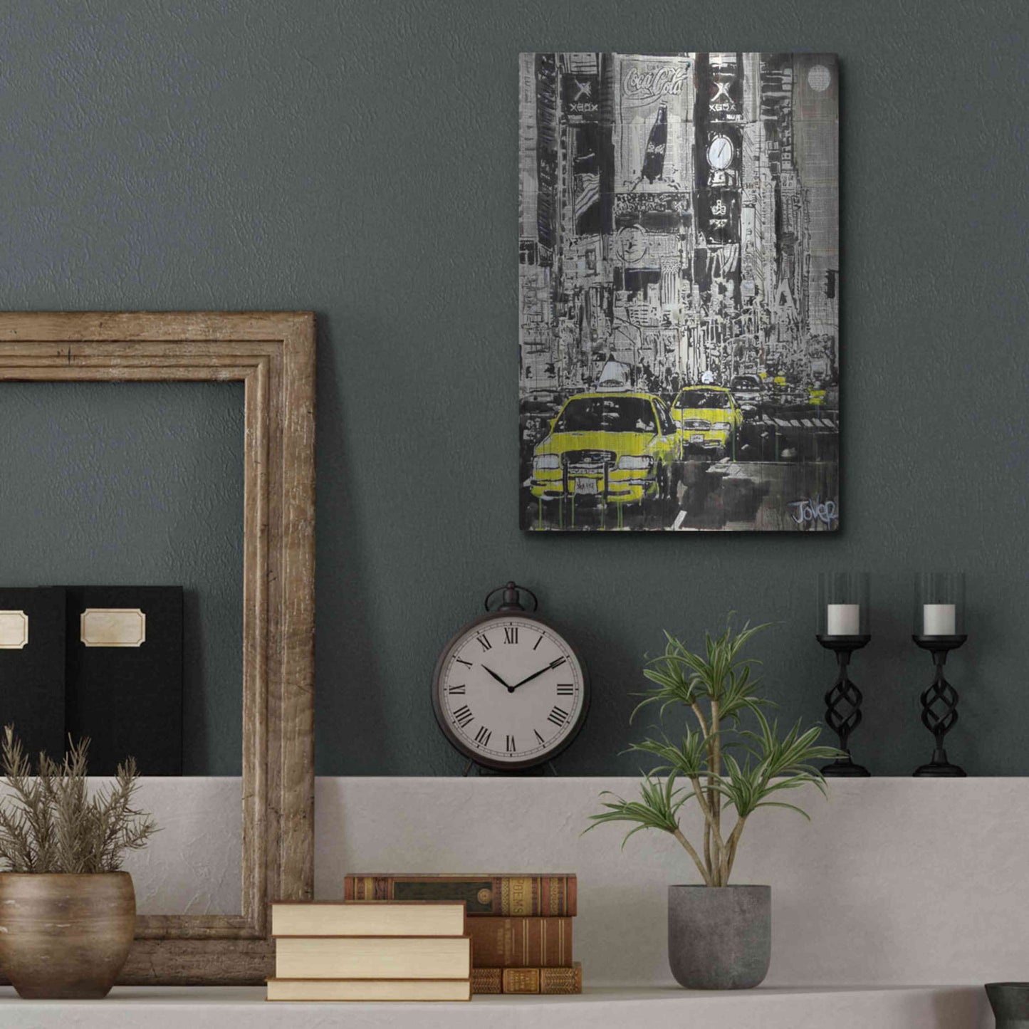 Luxe Metal Art 'Zoo York' by Loui Jover, Metal Wall Art,12x16