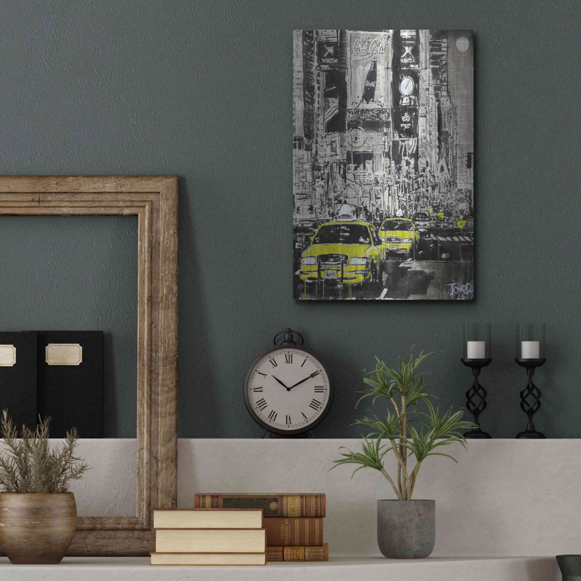 Luxe Metal Art 'Zoo York' by Loui Jover, Metal Wall Art,12x16