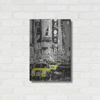 Luxe Metal Art 'Zoo York' by Loui Jover, Metal Wall Art,16x24