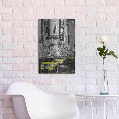 Luxe Metal Art 'Zoo York' by Loui Jover, Metal Wall Art,16x24