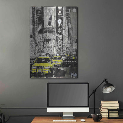 Luxe Metal Art 'Zoo York' by Loui Jover, Metal Wall Art,24x36