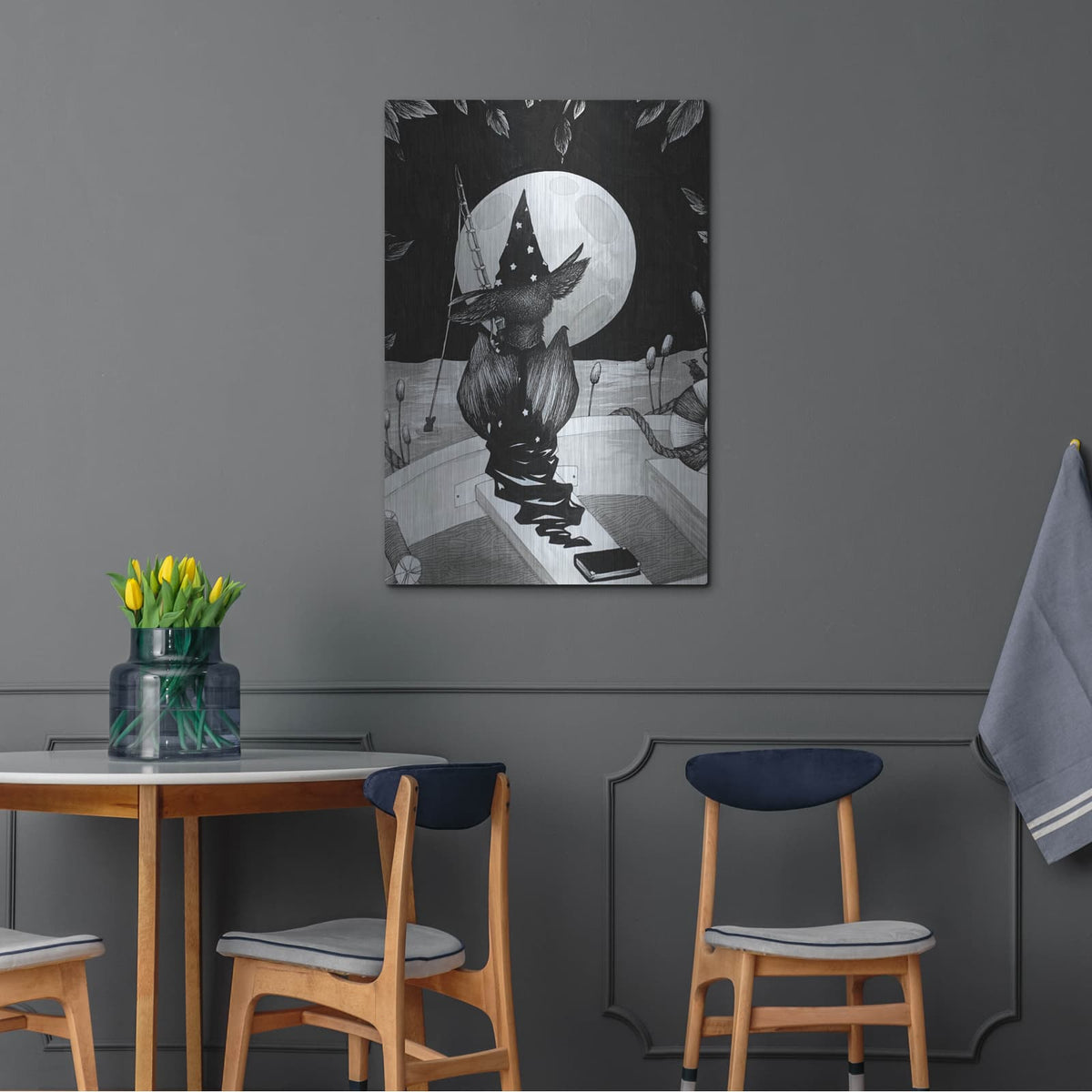 'Constant as the Moon' by Avery Multer – Metal Wall Art, 24x36 room view