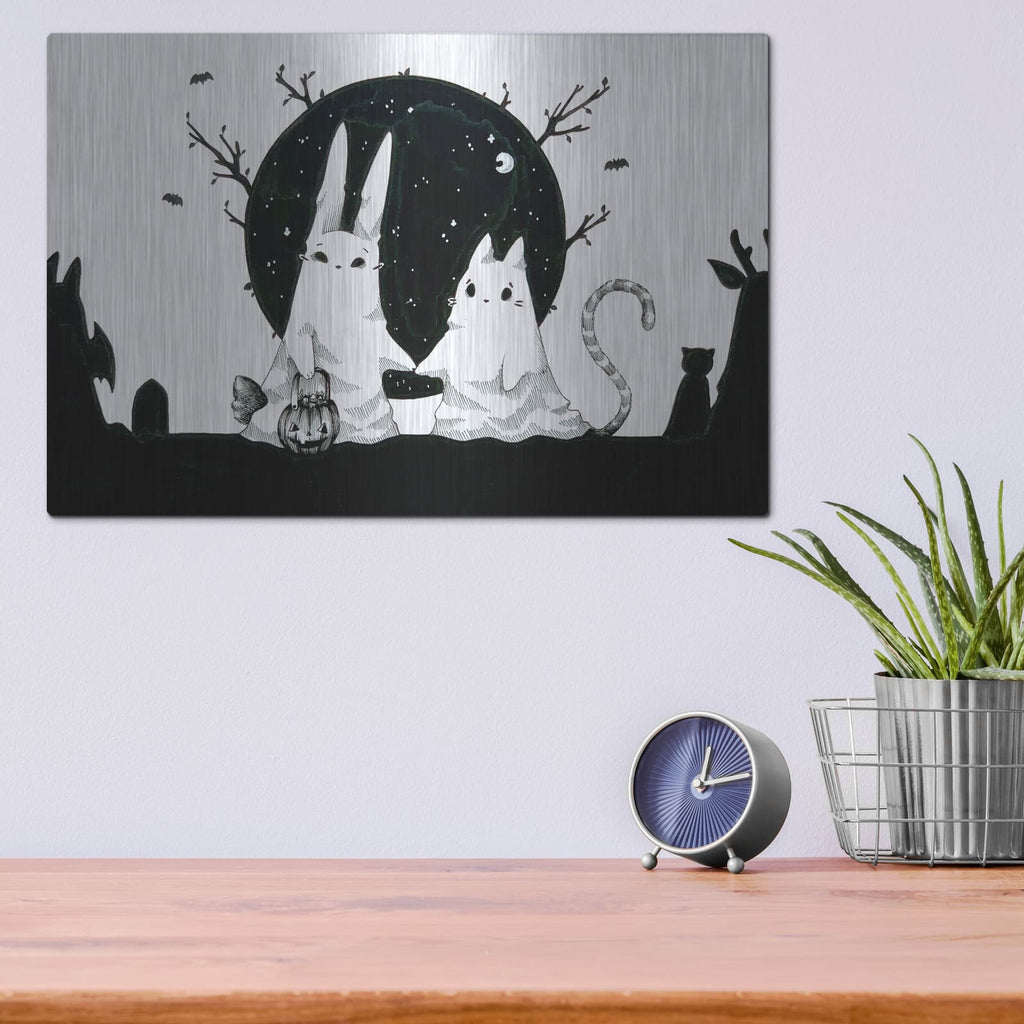 'Ghost Sisters' by Avery Multer – Metal Wall Art, 16x12 room view