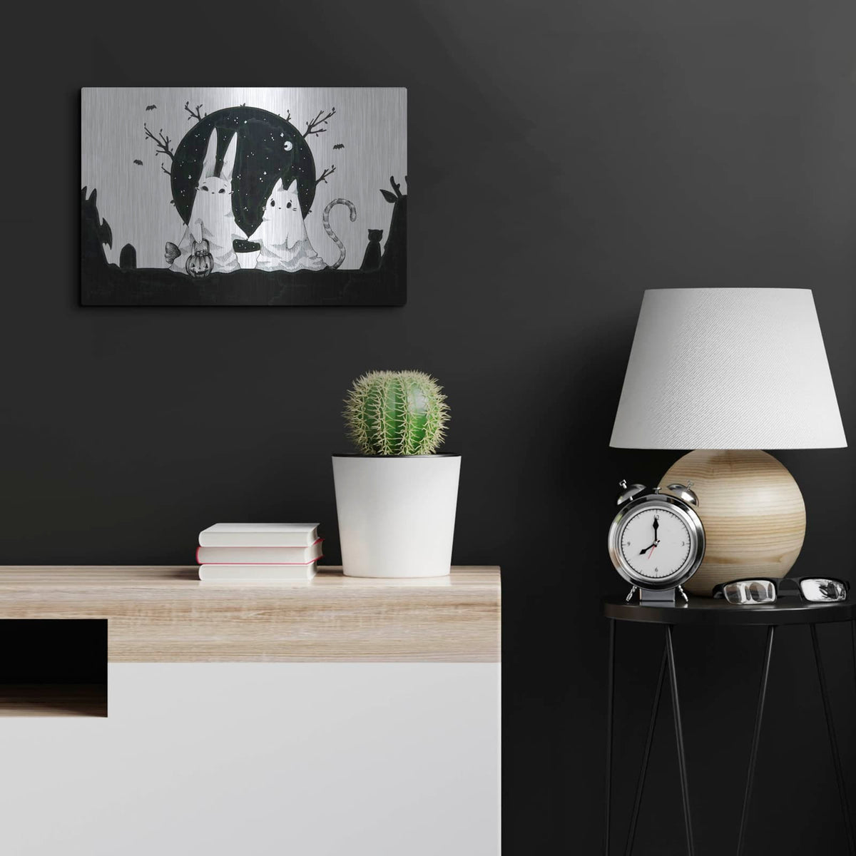 'Ghost Sisters' by Avery Multer – Metal Wall Art, 24x16 room view