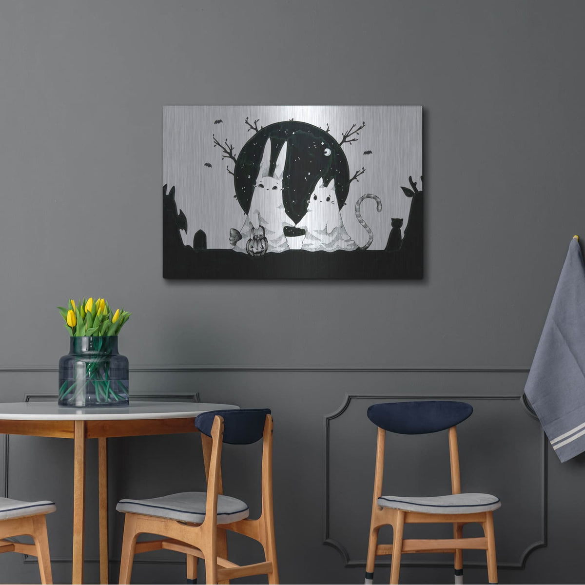 'Ghost Sisters' by Avery Multer – Metal Wall Art, 36x24 room view